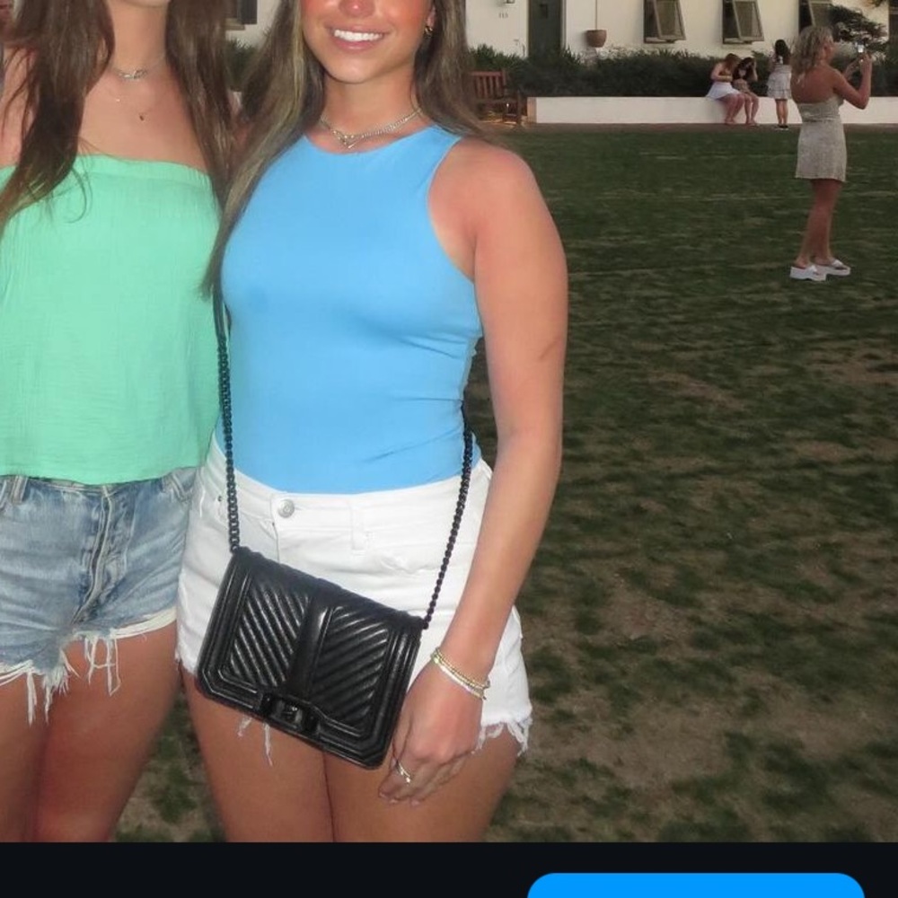 Blue body suit Steve Madden